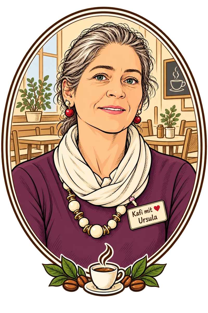 Portrait von Ursula Miksa, Inhaberin vom Kafi mit Herz